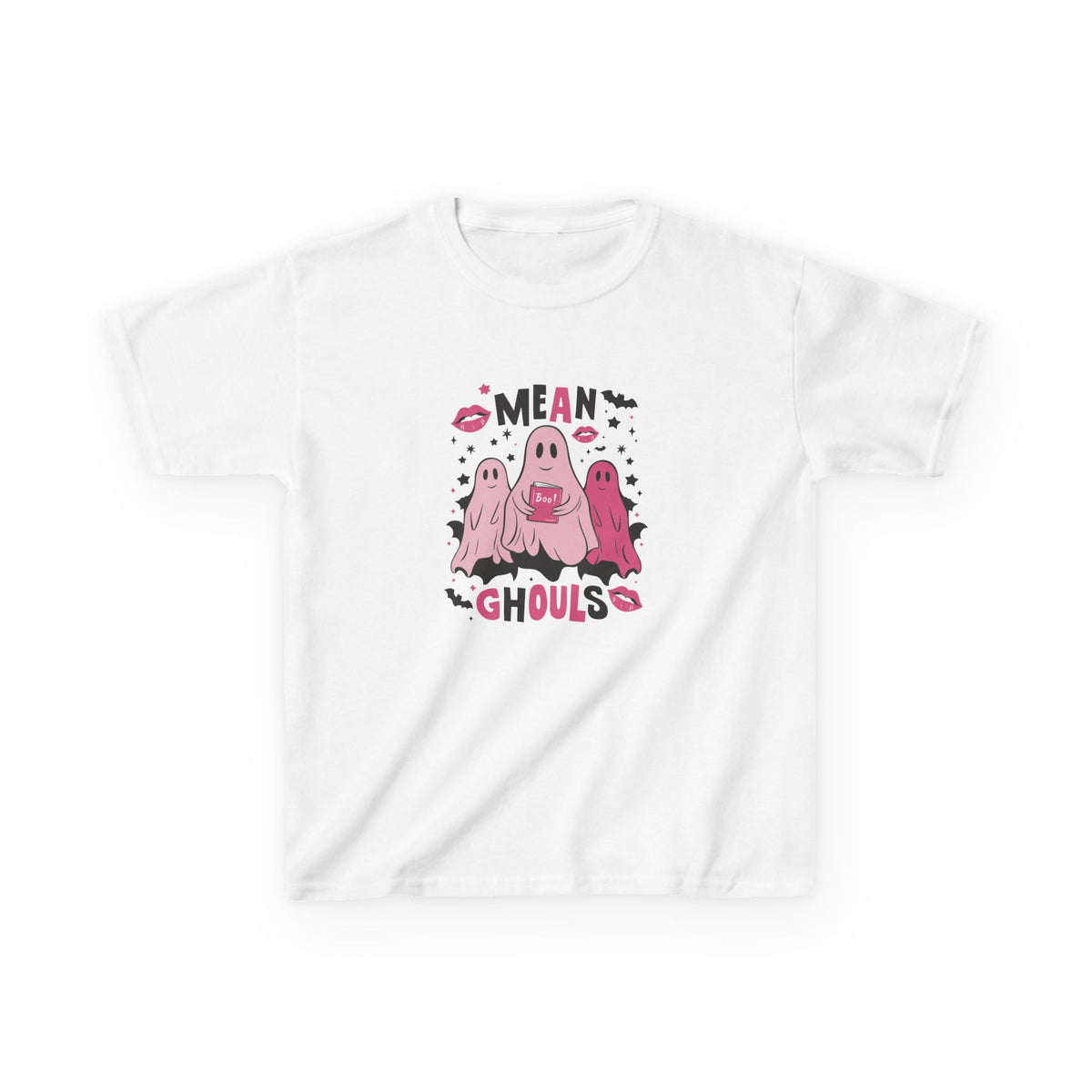 Mean Ghouls: Spooky Fun Ghost Graphic Kids' T-Shirt