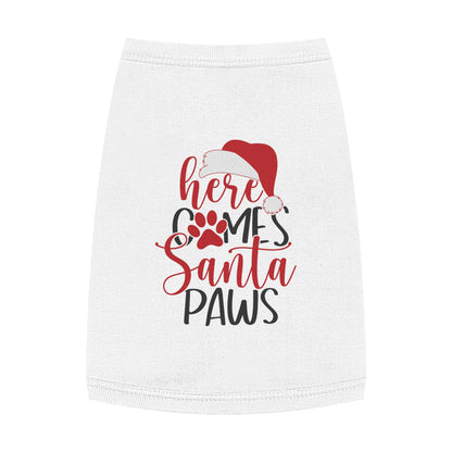Here Comes Santa Paws Pet Christmas Tank Top