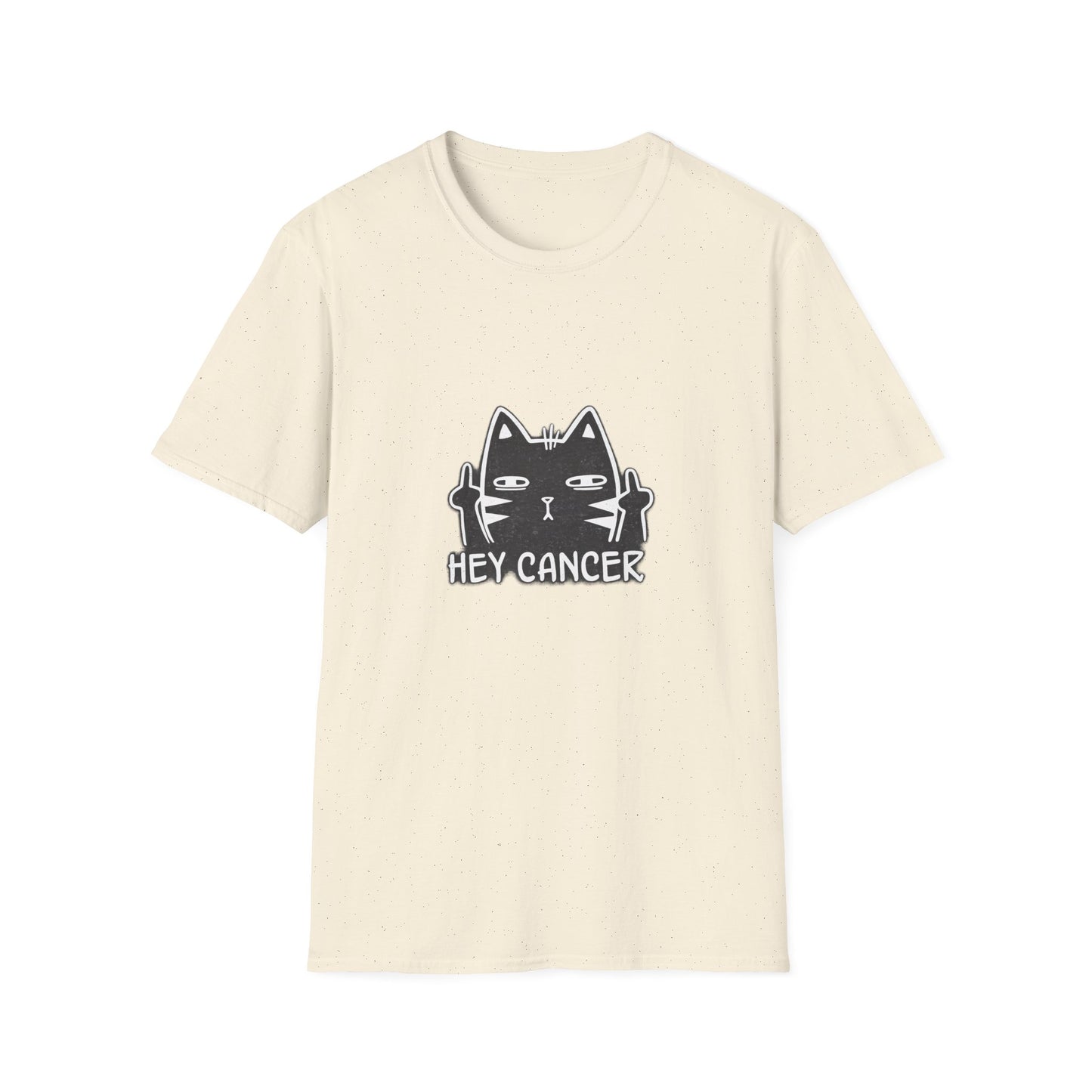 Hey Cancer Cat T-Shirt — Anti-Cancer Support Graphic Tee