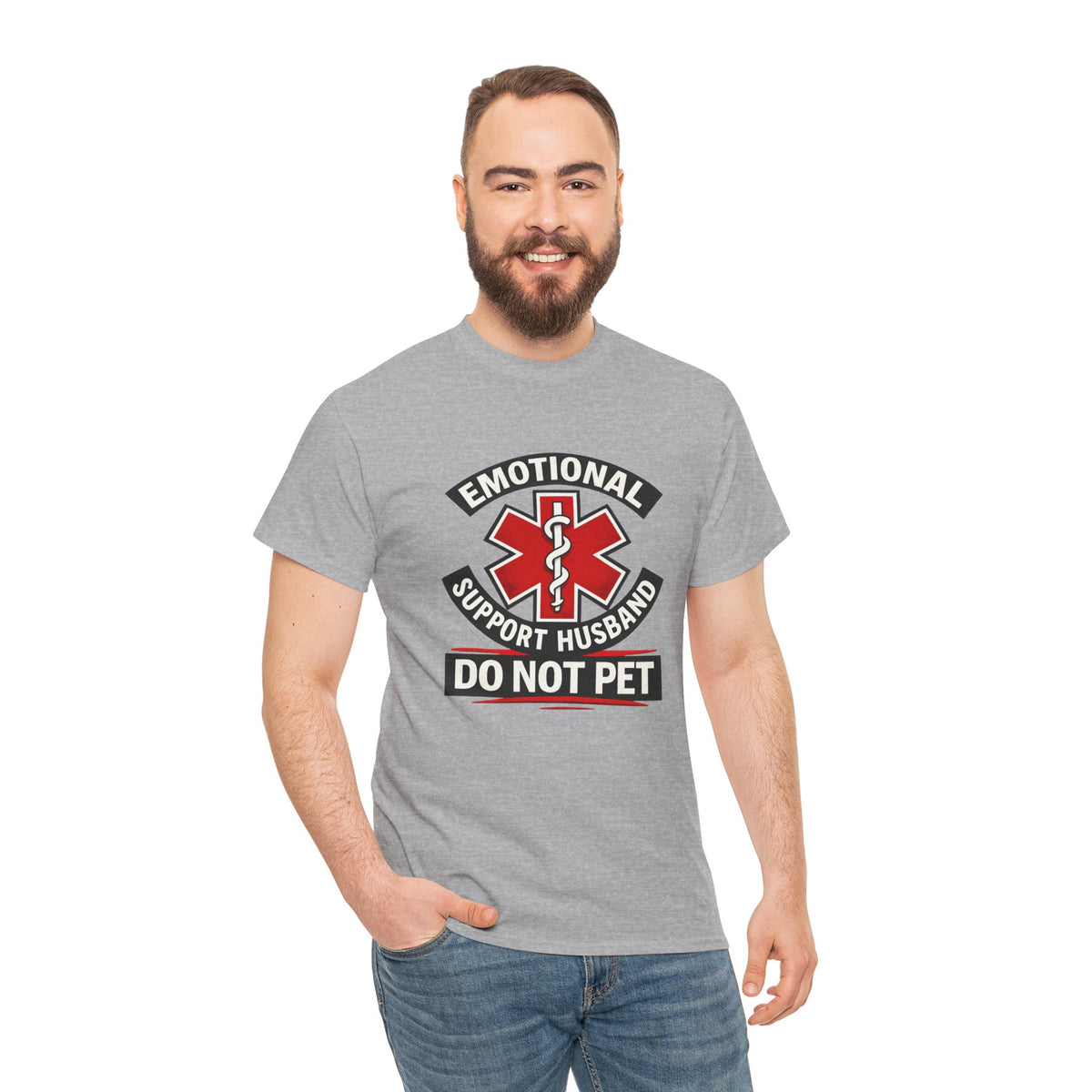 Emotional Support Husband “Do Not Pet” Shirt – Funny Husband Tee
