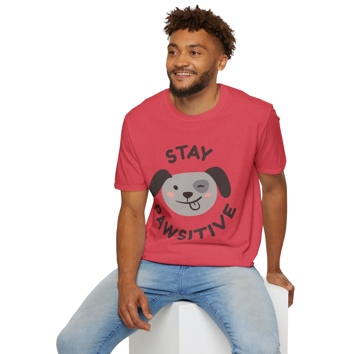 Stay Pawsitive T-Shirt – Cute Dog Lover Graphic Tee for Pet Enthusiasts