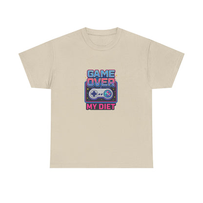 Game Over My Diet Shirt – Funny Gamer Food Graphic Tee