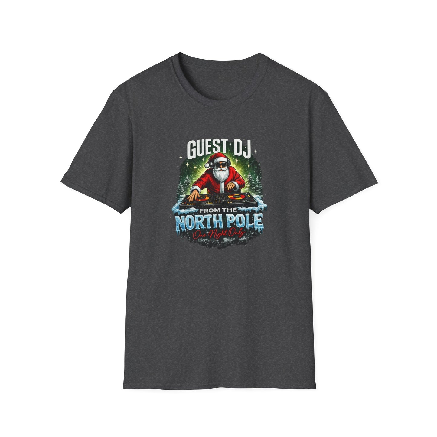 Guest DJ From the North Pole Christmas Shirt | Funny DJ Holiday Tee