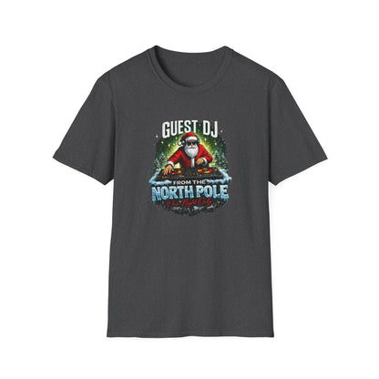Guest DJ From the North Pole Christmas Shirt | Funny DJ Holiday Tee