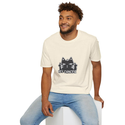 Hey Cancer Cat T-Shirt — Anti-Cancer Support Graphic Tee