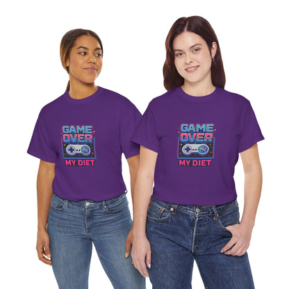 Game Over My Diet Shirt – Funny Gamer Food Graphic Tee