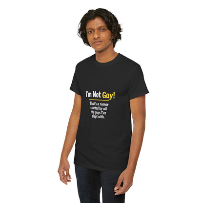 I’m Not Gay, That’s a Rumor Shirt – Funny Gay Graphic Tee