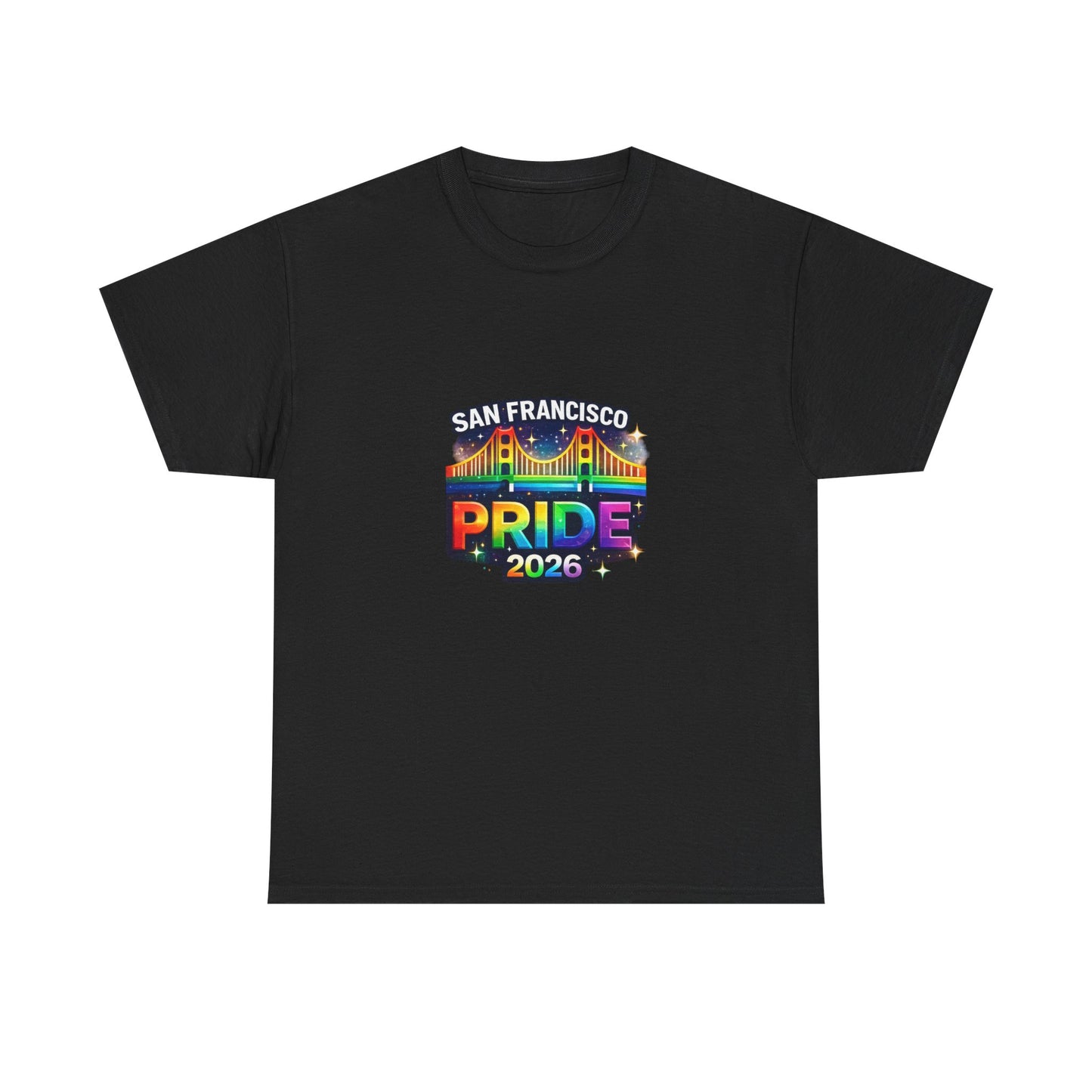 San Francisco Pride 2026 Shirt – Golden Gate Bridge Rainbow Graphic Tee