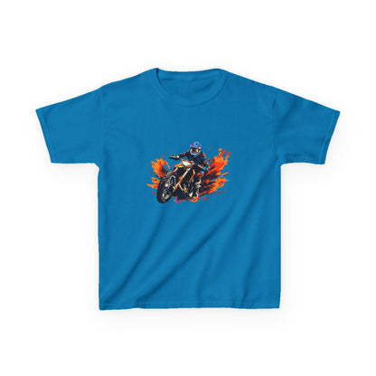 Ride in Style: Cool Motorcycle Racer Graphic Kids' T-Shirt