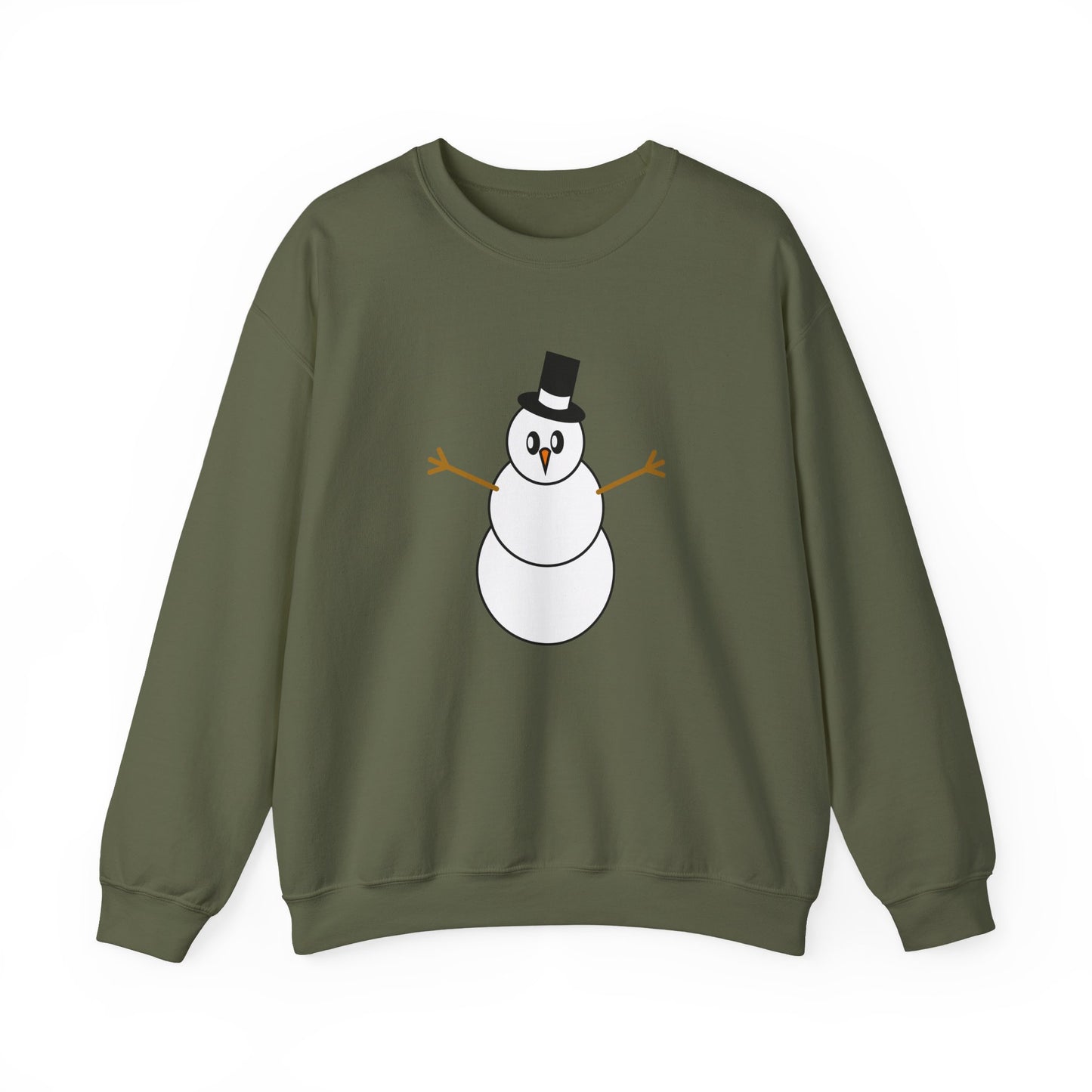 Minimalist Snowman Sweatshirt – Classic Winter Holiday Cozy Pullover