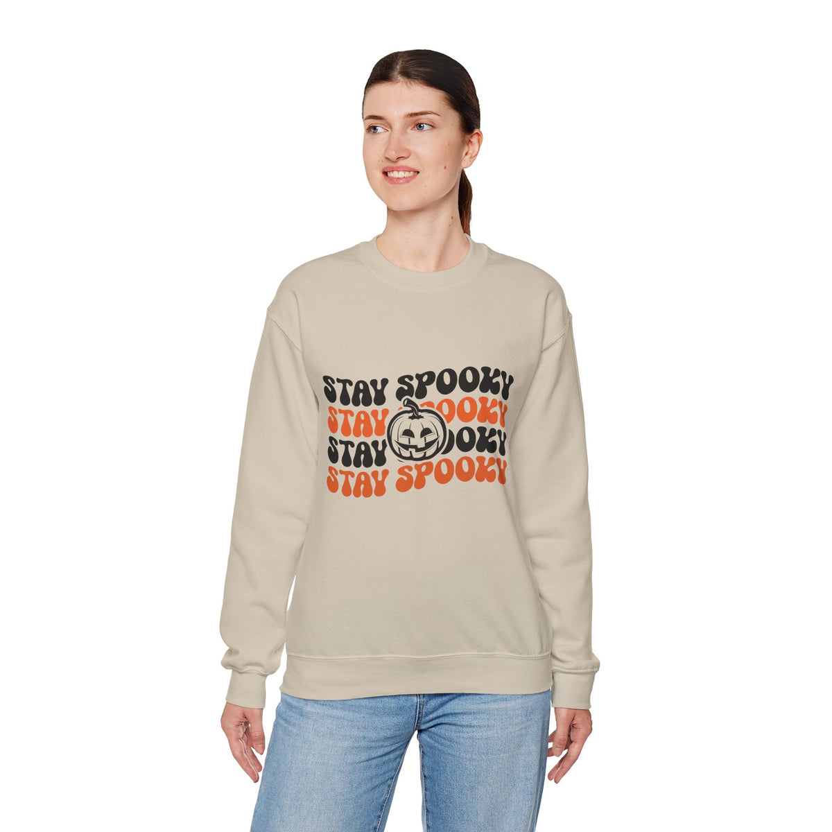 Stay Spooky Retro Halloween Sweatshirt | Vintage 70s Crewneck