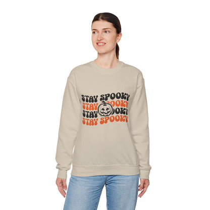 Stay Spooky Retro Halloween Sweatshirt | Vintage 70s Crewneck