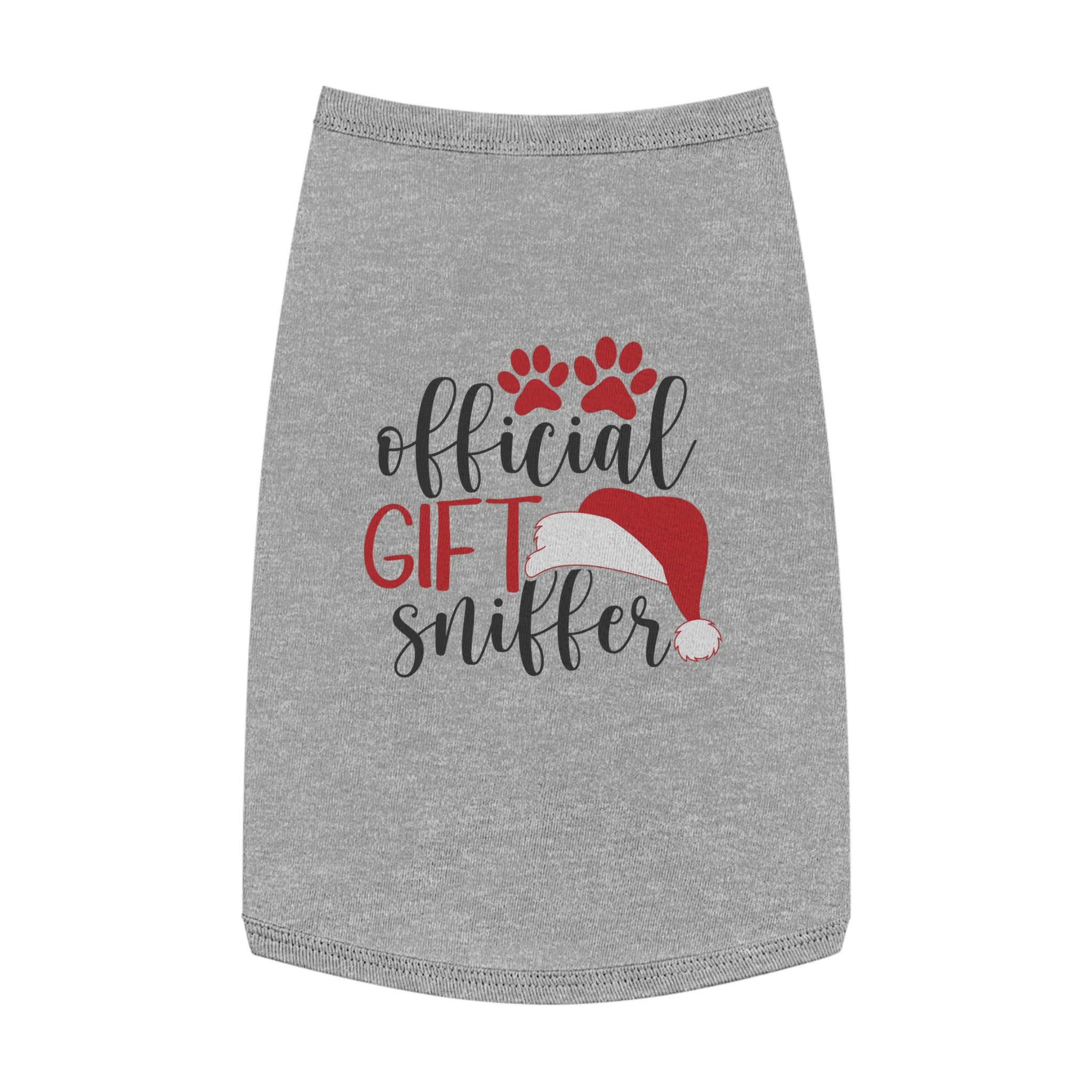Funny Christmas Dog Shirt Gift – “Official Gift Sniffer” Tank Top