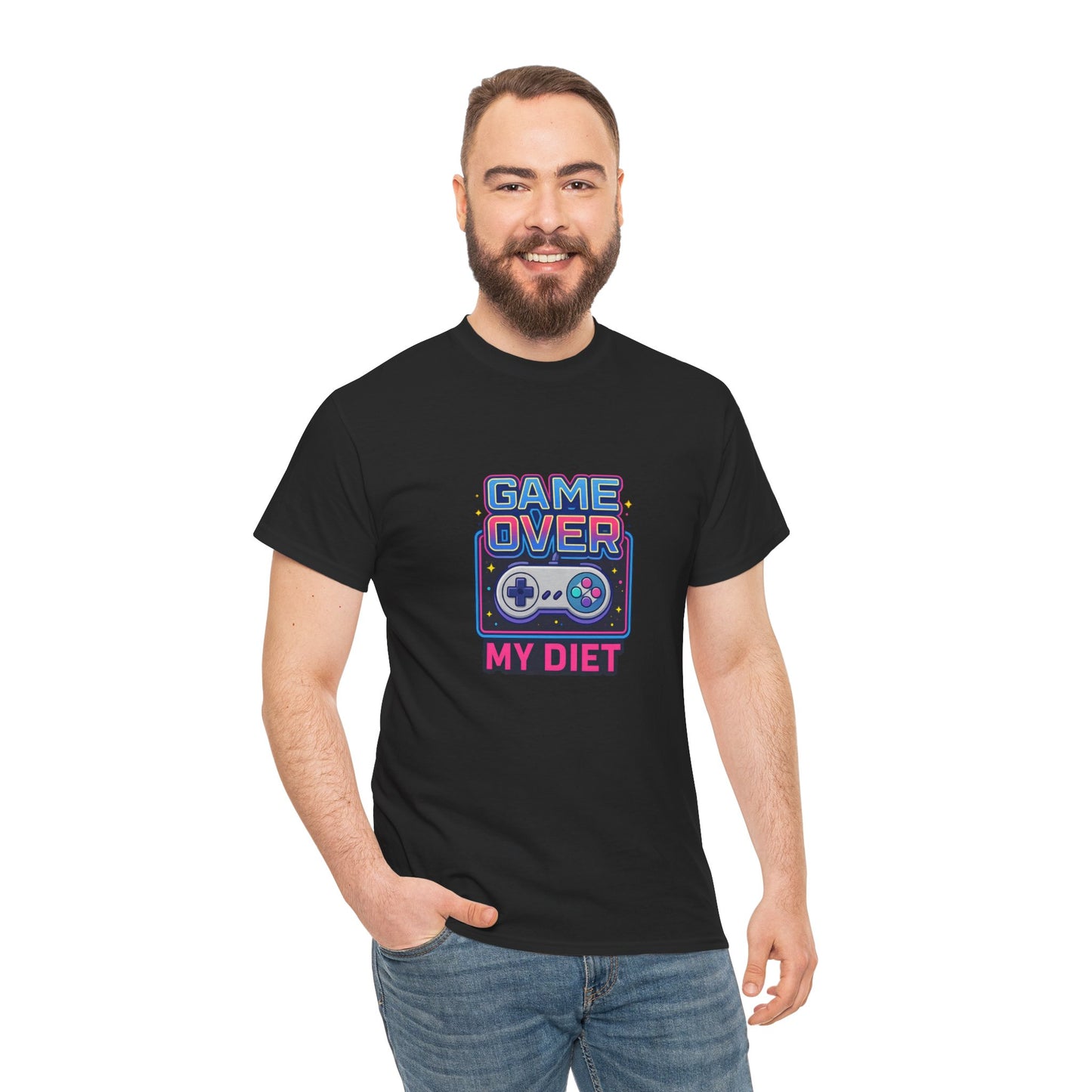 Game Over My Diet Shirt – Funny Gamer Food Graphic Tee