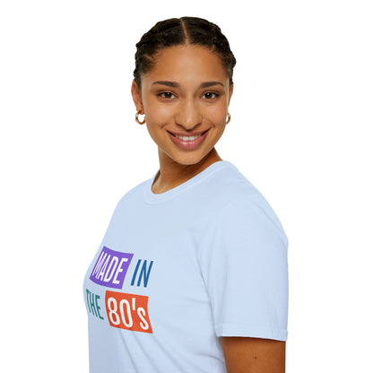 Made in the 80s Birthday Shirt – Retro 1980s Graphic Tee