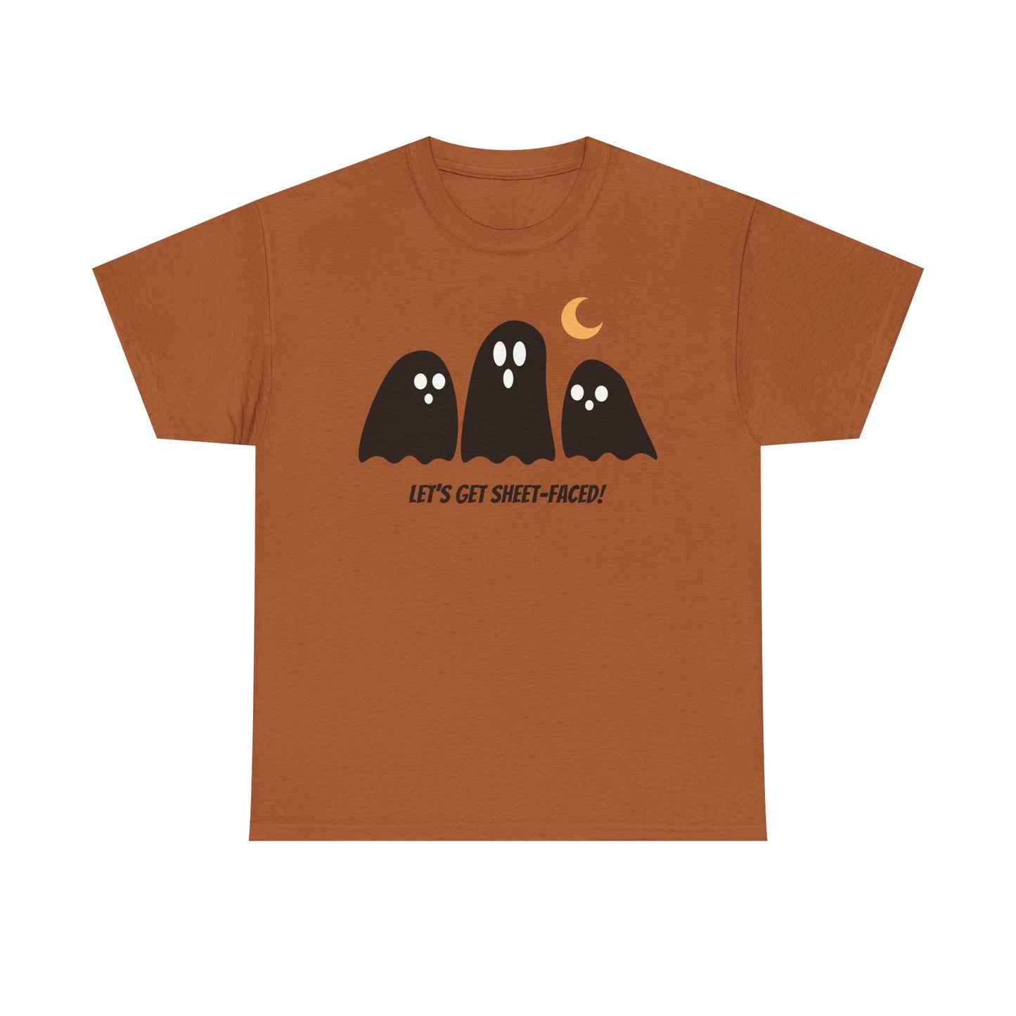 Let's Get Sheet-Faced Unisex Heavy Cotton Tee