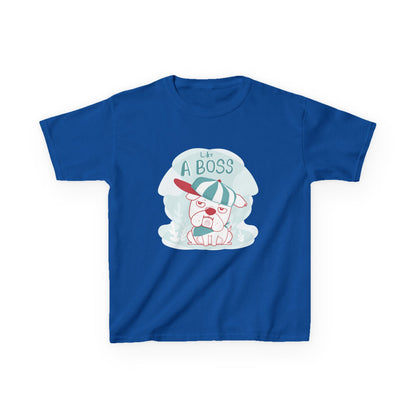 Like a Boss: Cool Cartoon Bulldog Graphic Kids' T-Shirt
