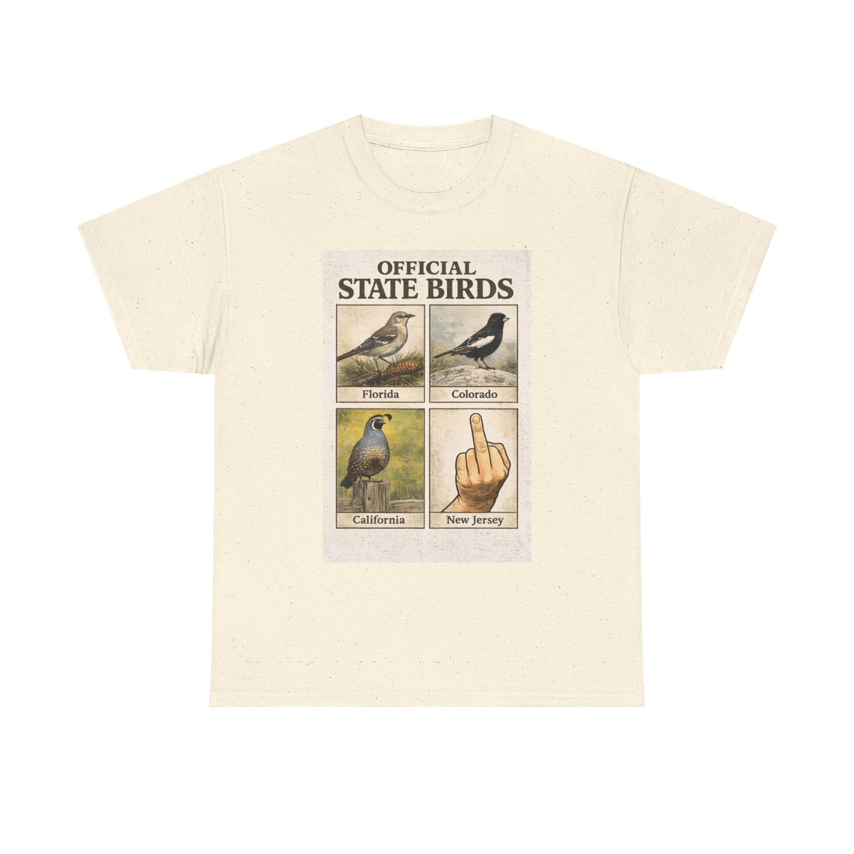 Official State Birds Shirt – Funny New Jersey Graphic Tee
