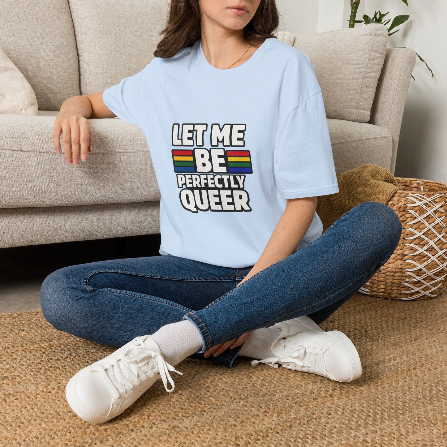 Let Me Be Perfectly Queer Shirt – LGBTQ Pride Rainbow Graphic Tee