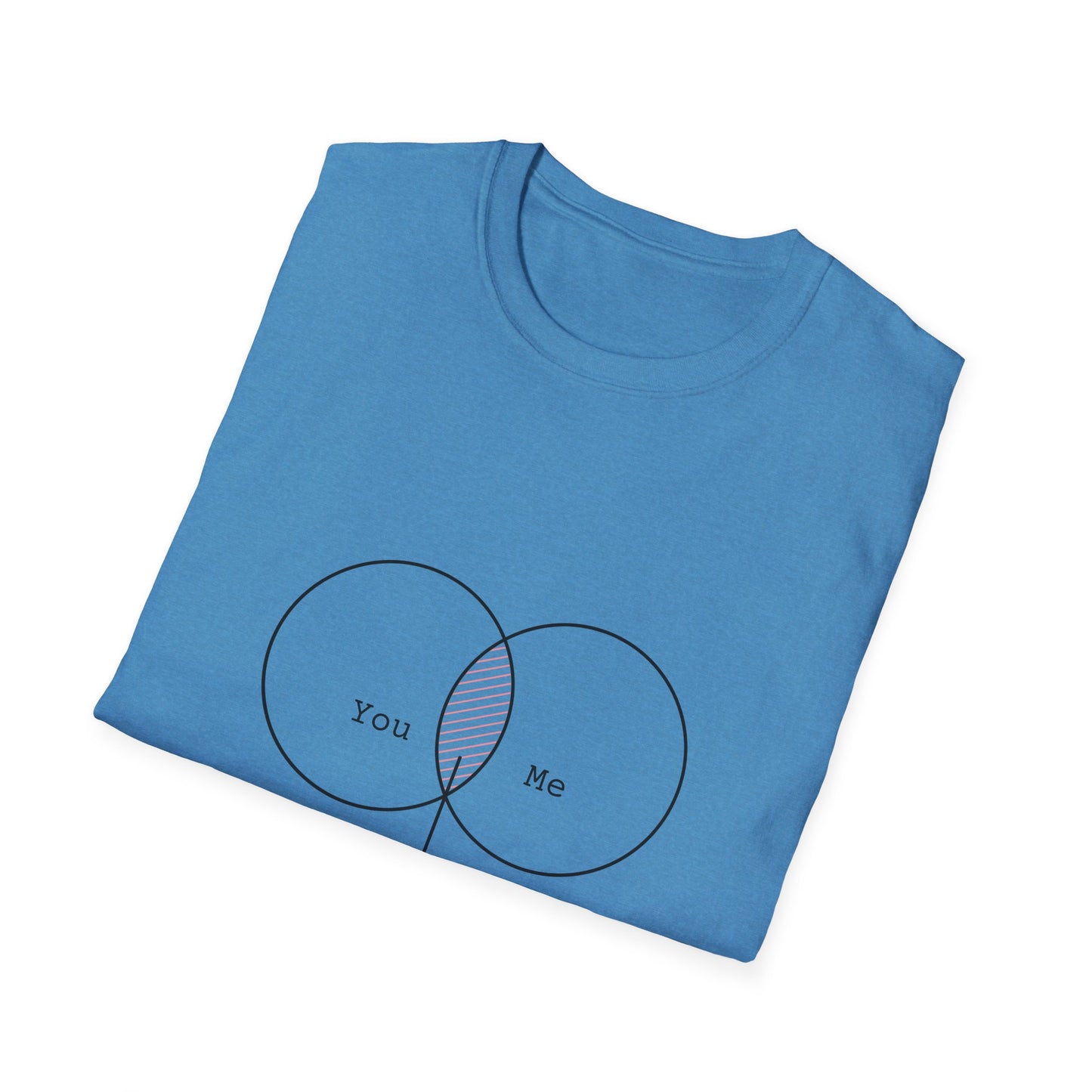 You + Me = Kapowww! T-Shirt – Funny Geek Love Venn Diagram Tee