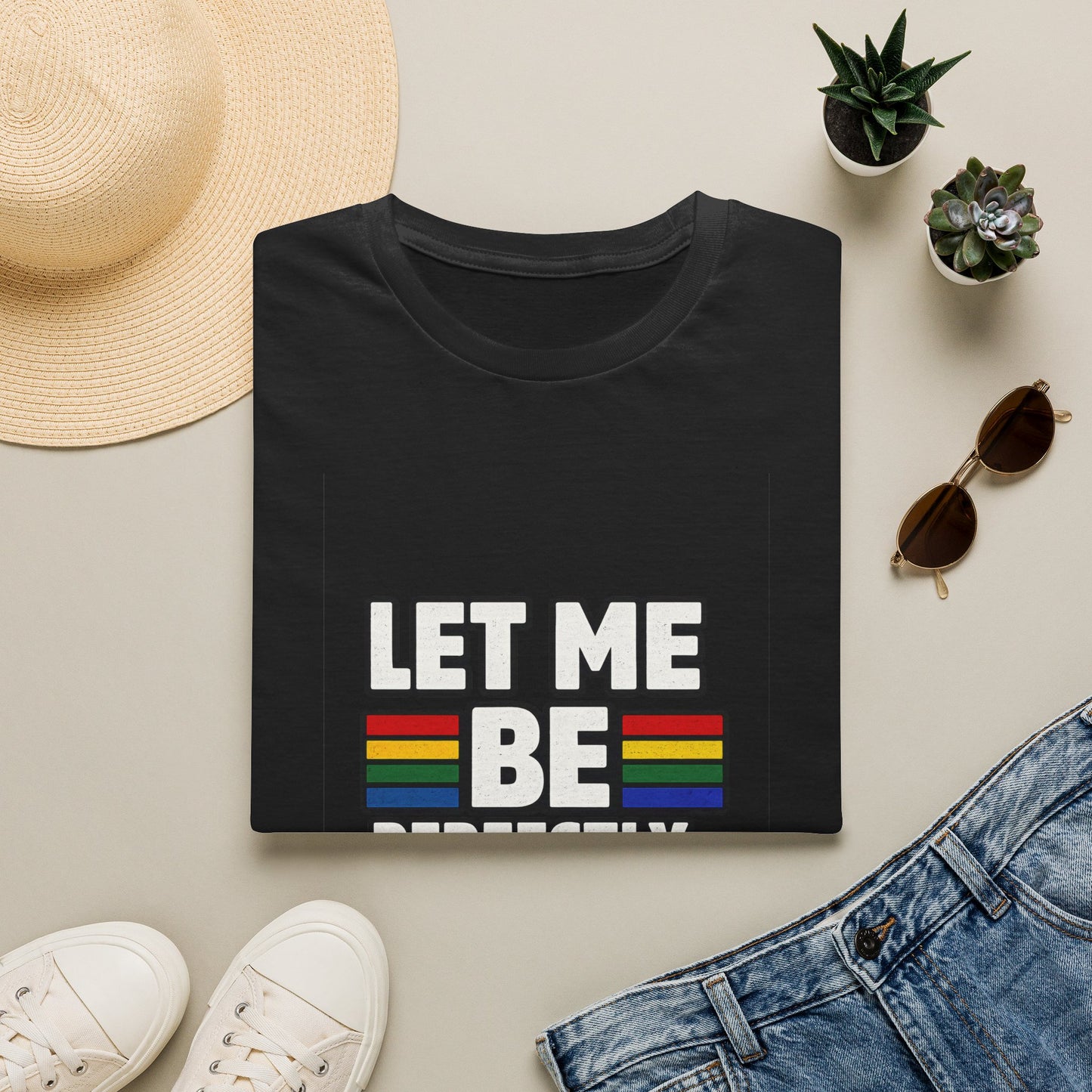 Let Me Be Perfectly Queer Shirt – LGBTQ Pride Rainbow Graphic Tee