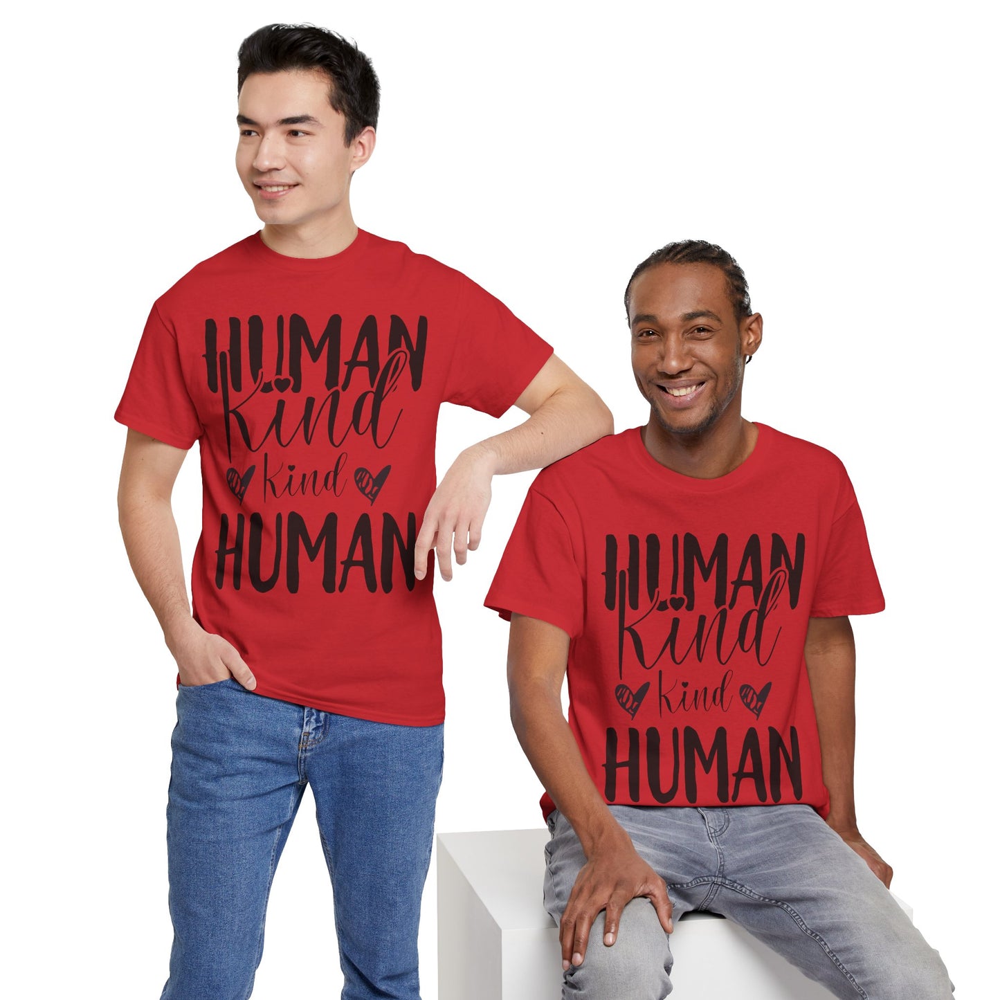 Human Kind, Kind Human” T-Shirt – Inspirational Kindness Quote Unisex Graphic Tee