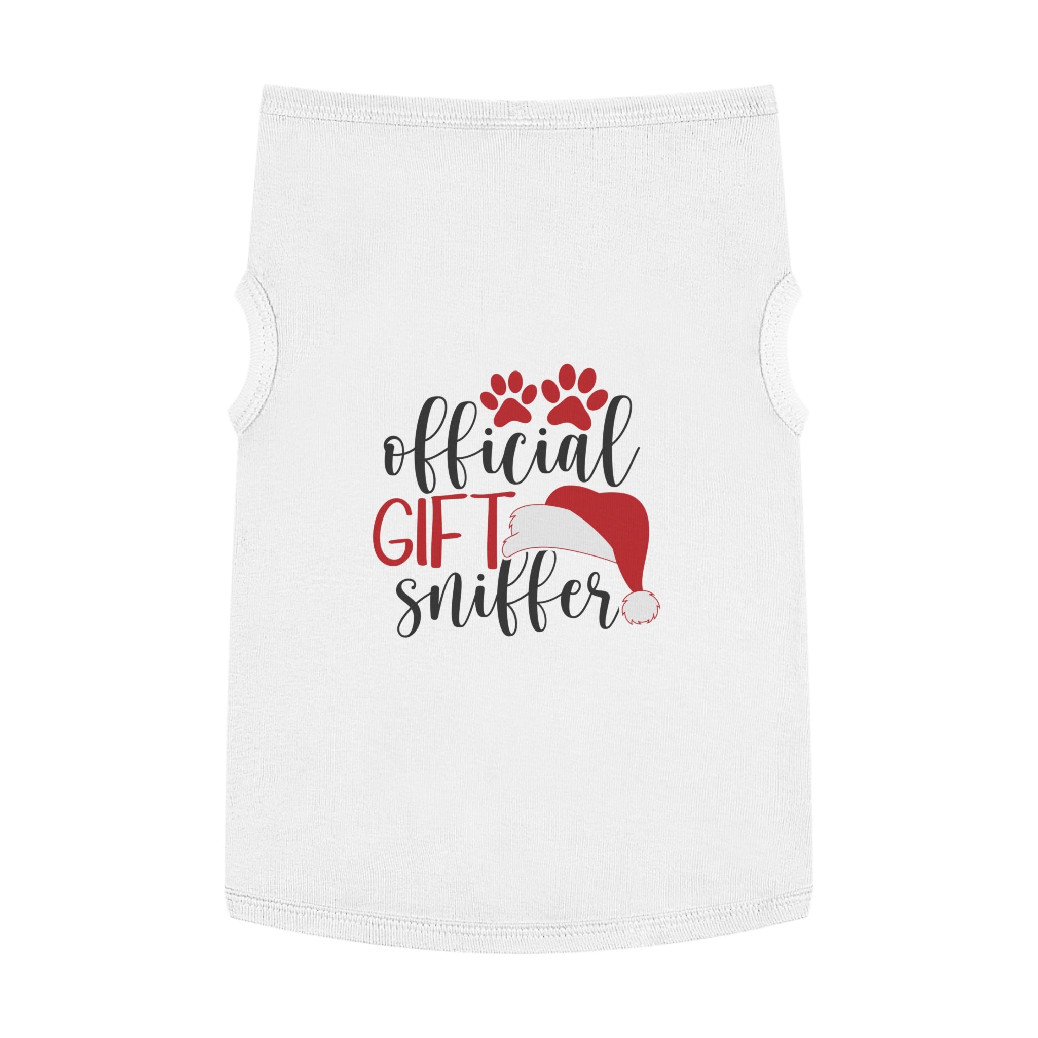 Funny Christmas Dog Shirt Gift – “Official Gift Sniffer” Tank Top