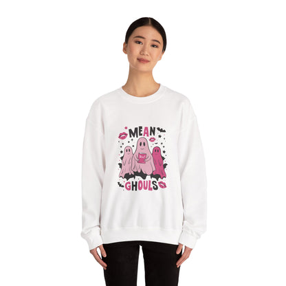 Mean Ghouls Halloween Sweatshirt | Cute Ghost Crewneck for Spooky Season