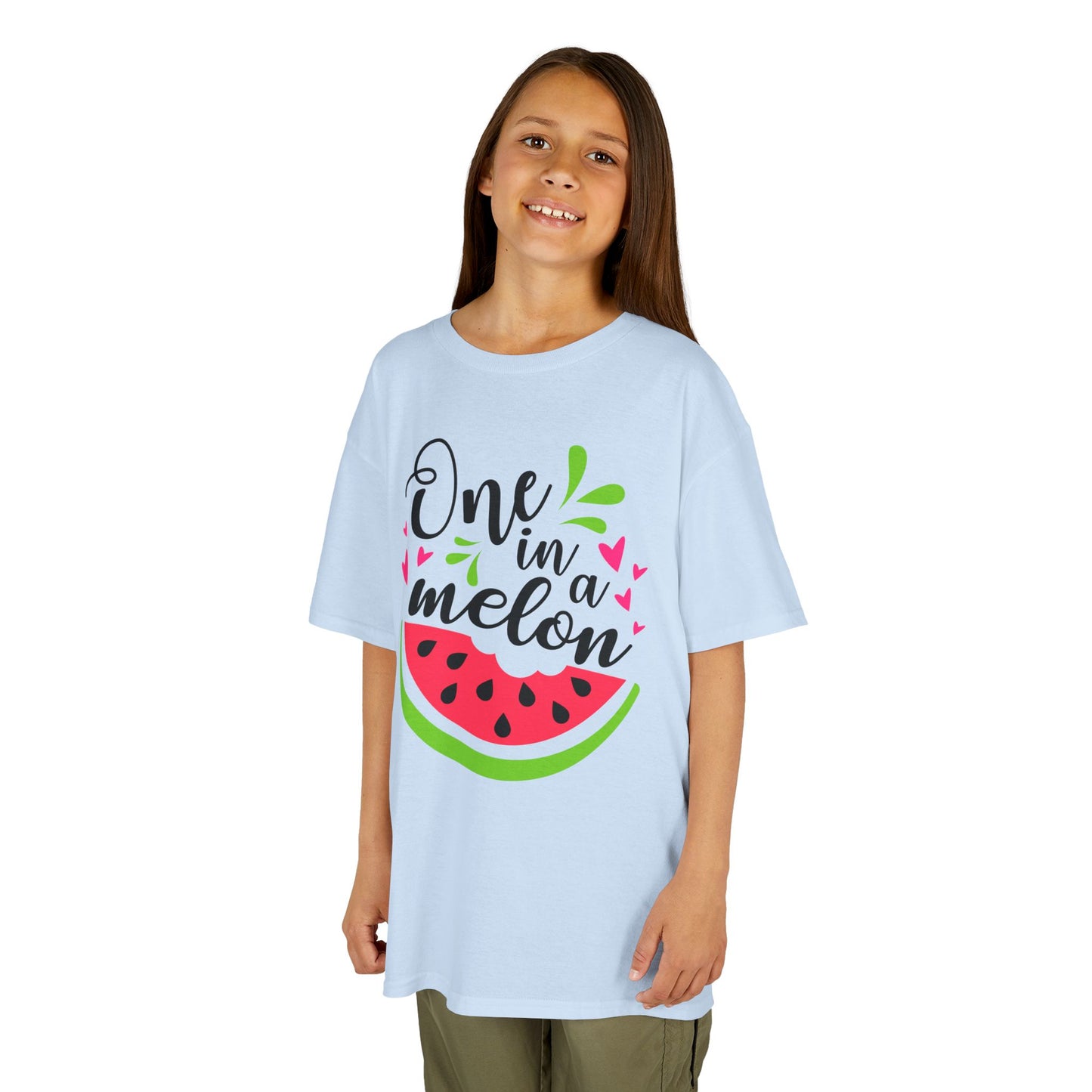 One in a Melon: Fun Cartoon Watermelon Graphic Kids' T-Shirt