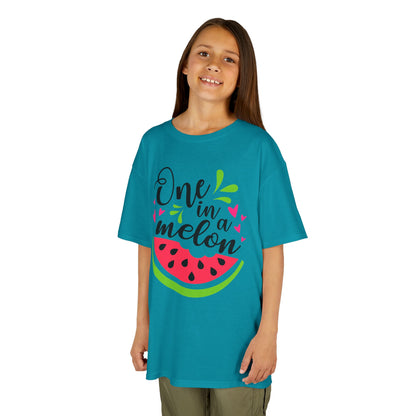 One in a Melon: Fun Cartoon Watermelon Graphic Kids' T-Shirt