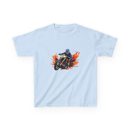 Ride in Style: Cool Motorcycle Racer Graphic Kids' T-Shirt