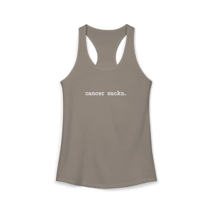 Cancer Sucks - Women's Ideal Racerback Tank