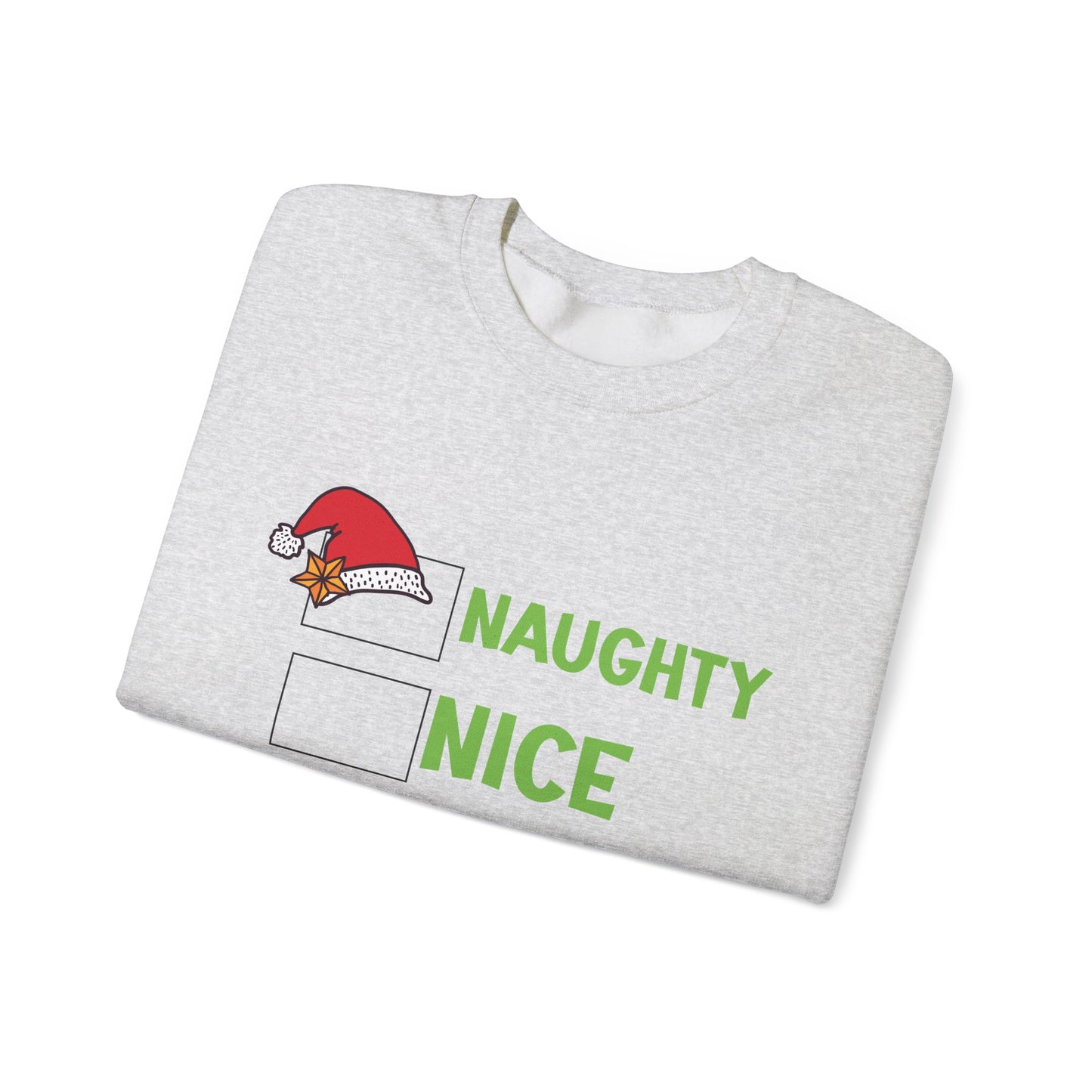 Funny Christmas Sweatshirt – Naughty, Nice, Just Let Me Explain Crewneck