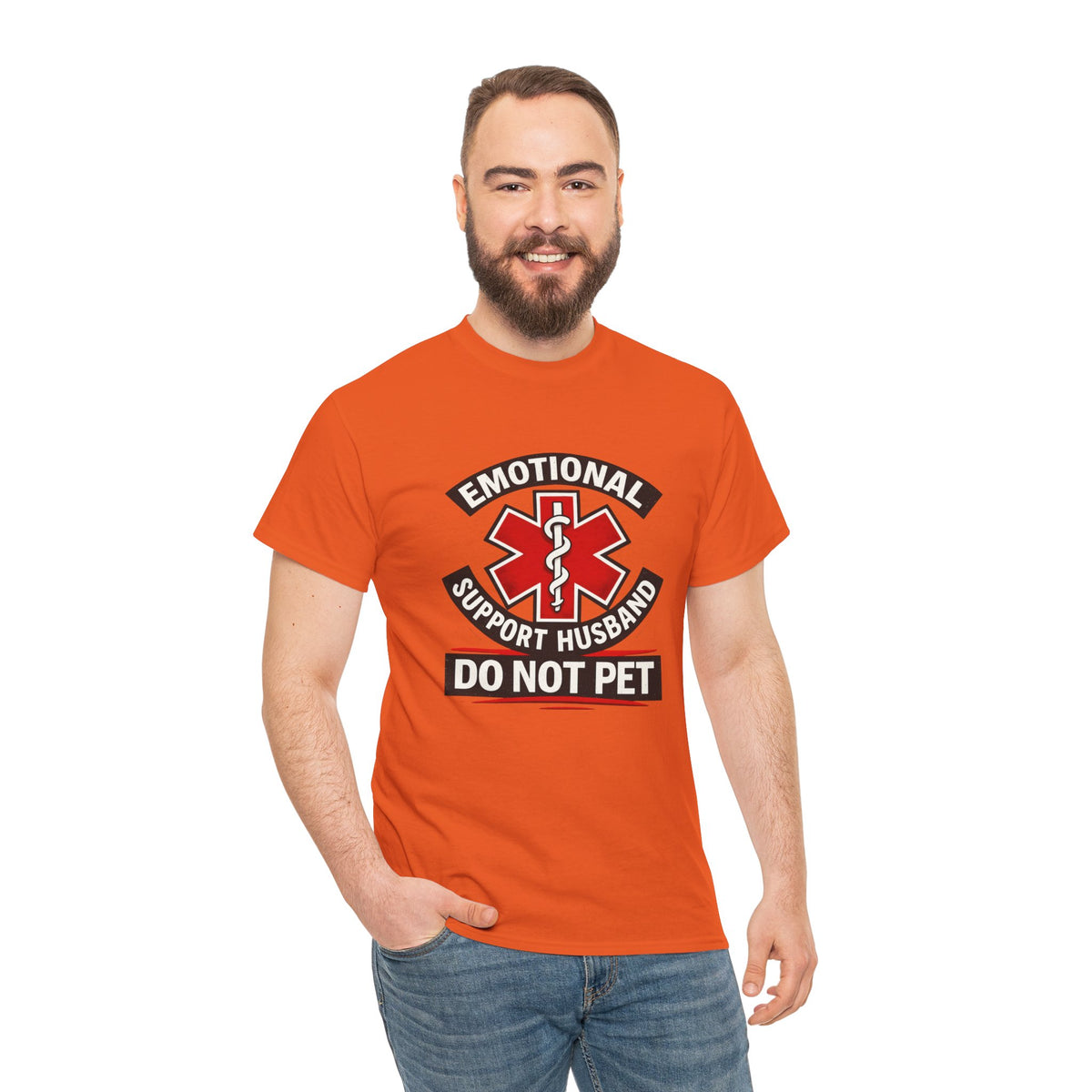 Emotional Support Husband “Do Not Pet” Shirt – Funny Husband Tee