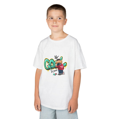 COOL Teddy Bear Graphic Kids' T-Shirt – "Authentic Boy" for Little Trendsetters!