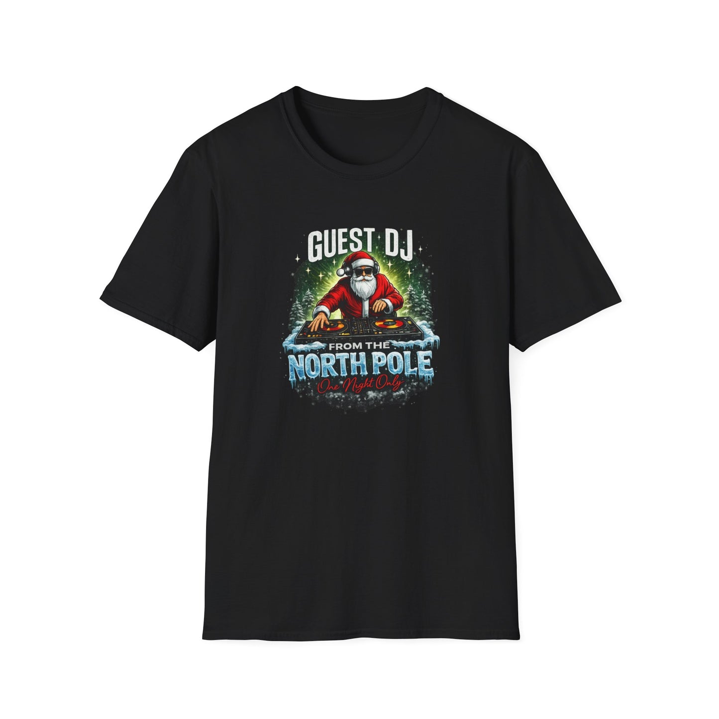 Guest DJ From the North Pole Christmas Shirt | Funny DJ Holiday Tee
