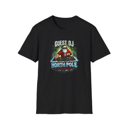Guest DJ From the North Pole Christmas Shirt | Funny DJ Holiday Tee