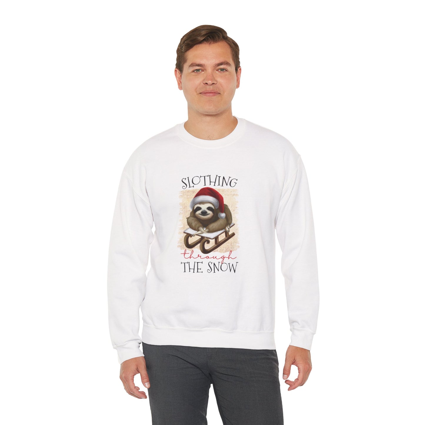 Slothing Through the Snow" Christmas Sweatshirt