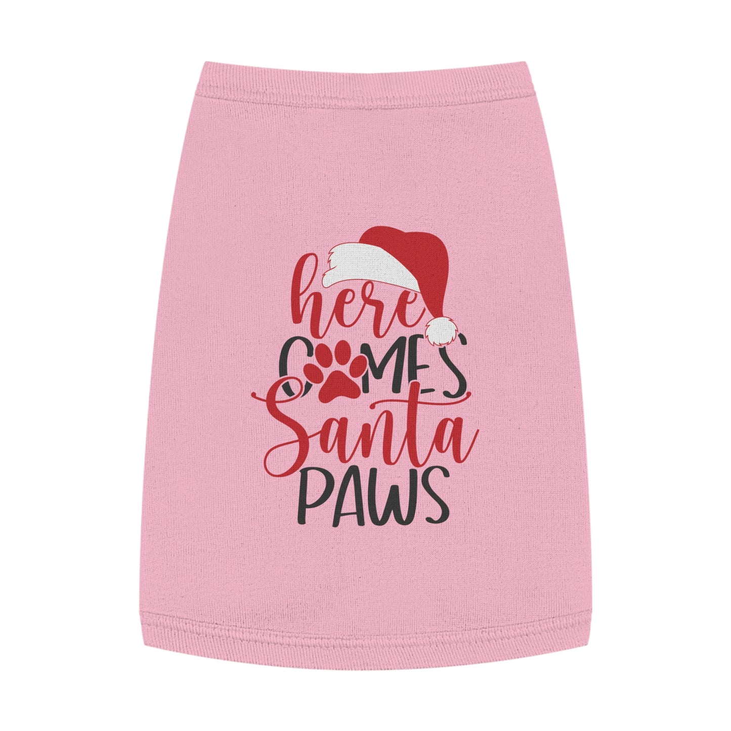 Here Comes Santa Paws Pet Christmas Tank Top