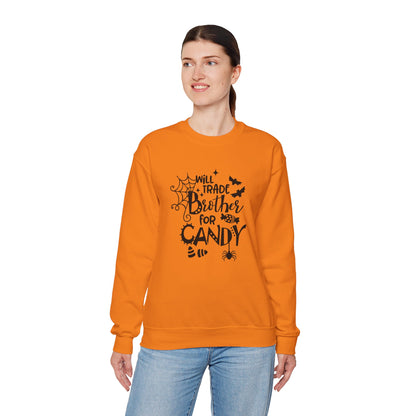 Will Trade Brother for Candy Funny Halloween Sweatshirt