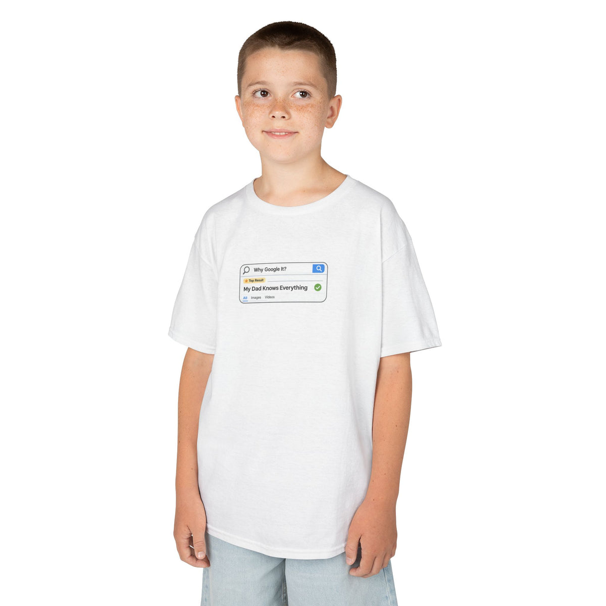 Why Google It? My Dad Knows Everything Kids Shirt