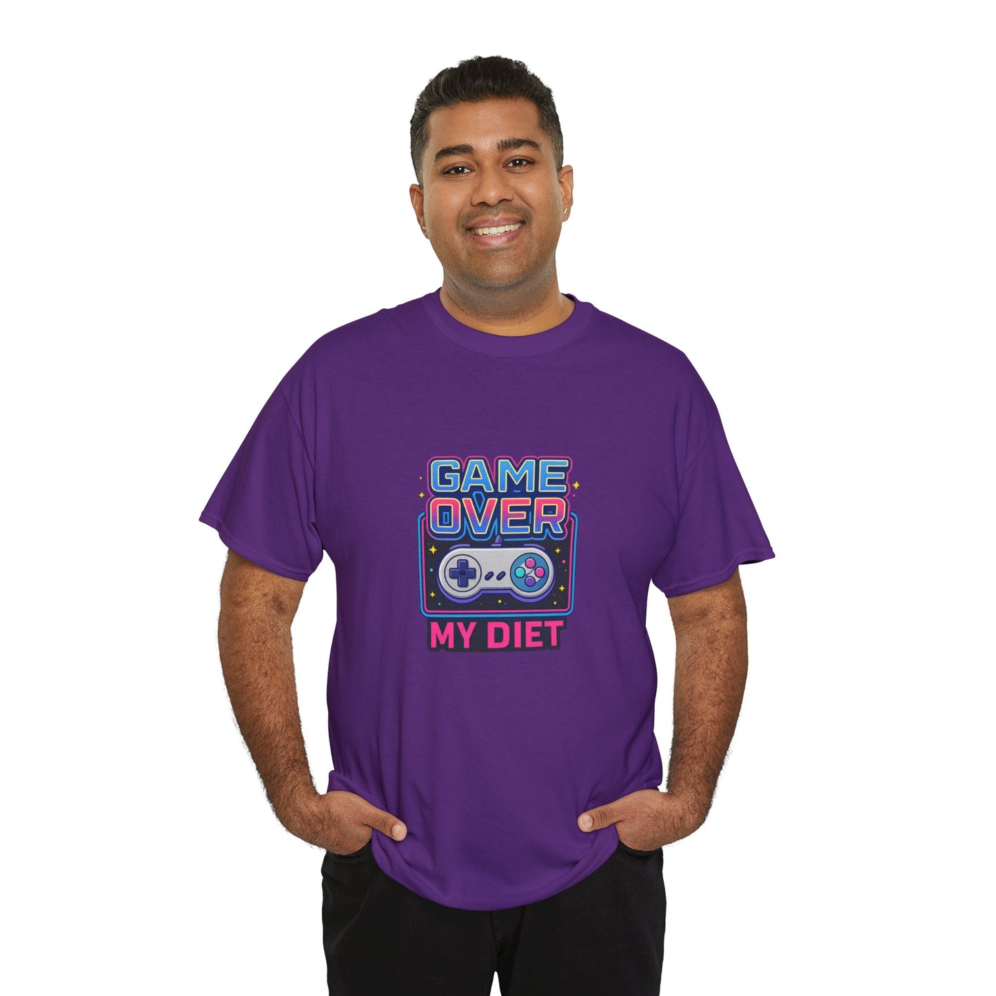 Game Over My Diet Shirt – Funny Gamer Food Graphic Tee