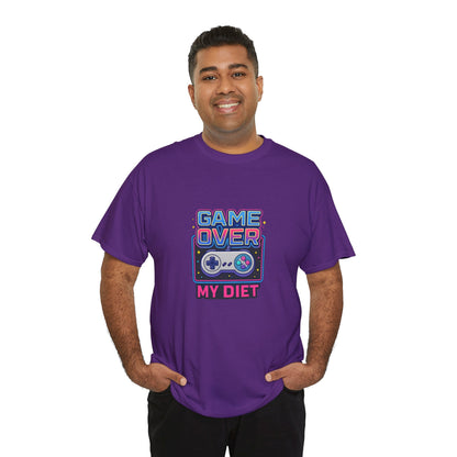 Game Over My Diet Shirt – Funny Gamer Food Graphic Tee