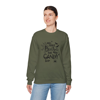 Will Trade Brother for Candy Funny Halloween Sweatshirt