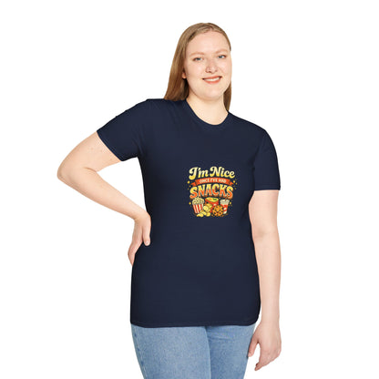 I’m Nice Once I’ve Had Snacks Retro Graphic Tee