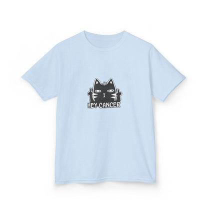 Hey Cancer Cat Shirt – Funny Anti Cancer Support  Kids Tee