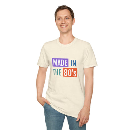 Made in the 80s Birthday Shirt – Retro 1980s Graphic Tee