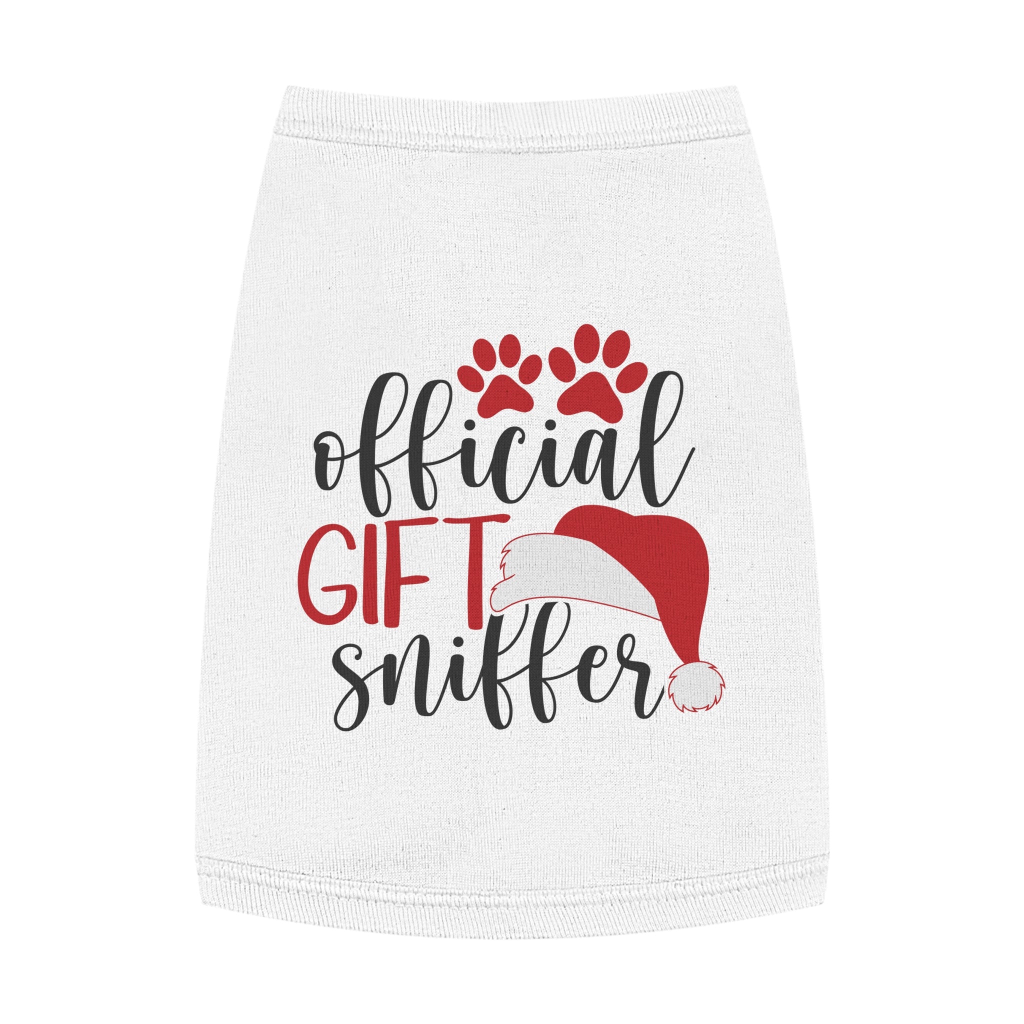 Funny Christmas Dog Shirt Gift – “Official Gift Sniffer” Tank Top