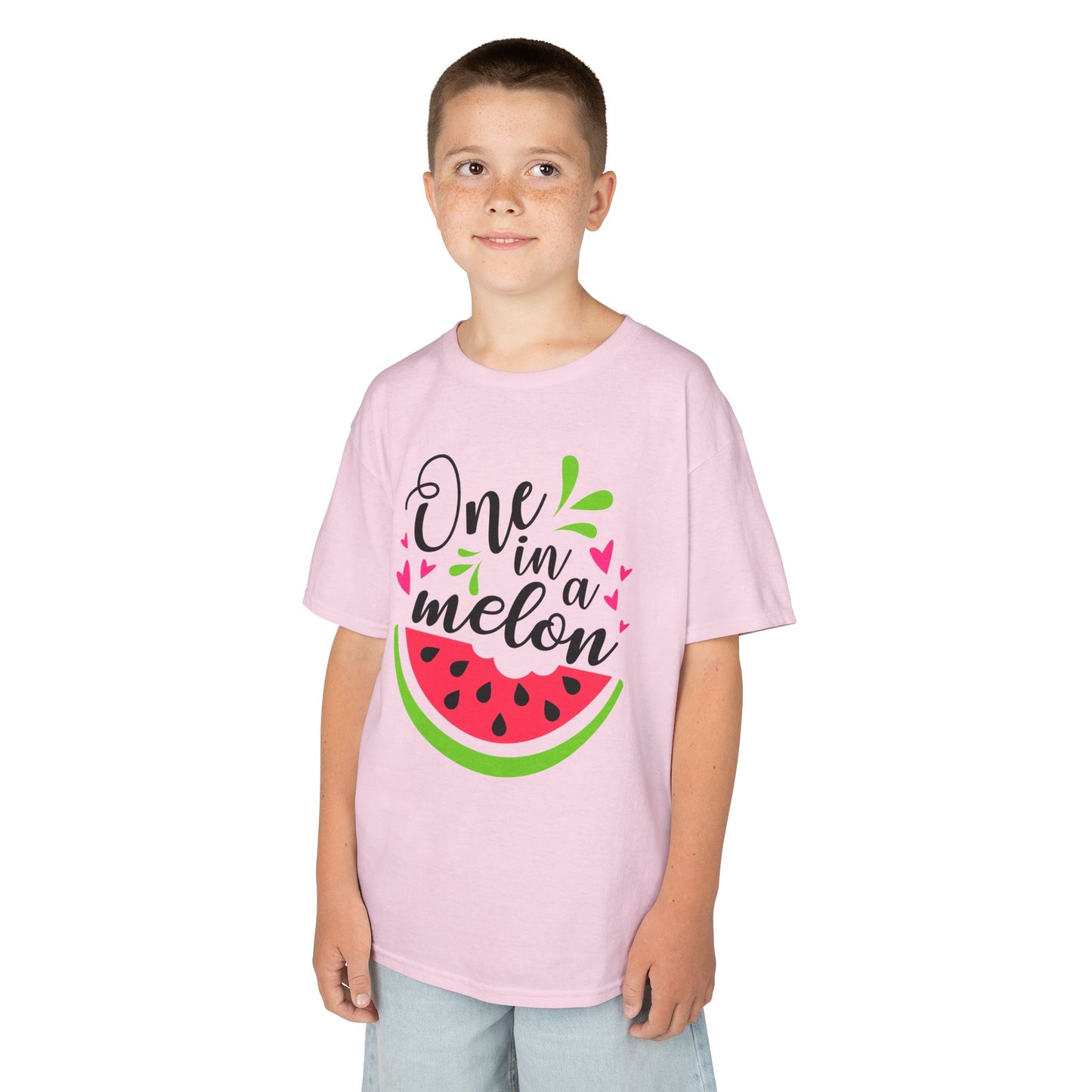One in a Melon: Fun Cartoon Watermelon Graphic Kids' T-Shirt