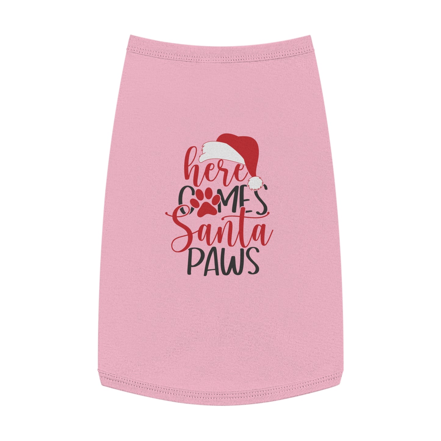 Here Comes Santa Paws Pet Christmas Tank Top
